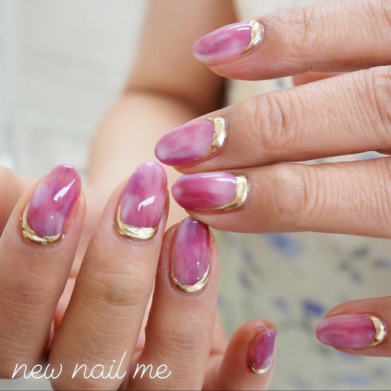 夏 秋 ハンド ニュアンス マーブル New Nail Me ニューネイルミー 江田ももこのネイルデザイン No ネイルブック