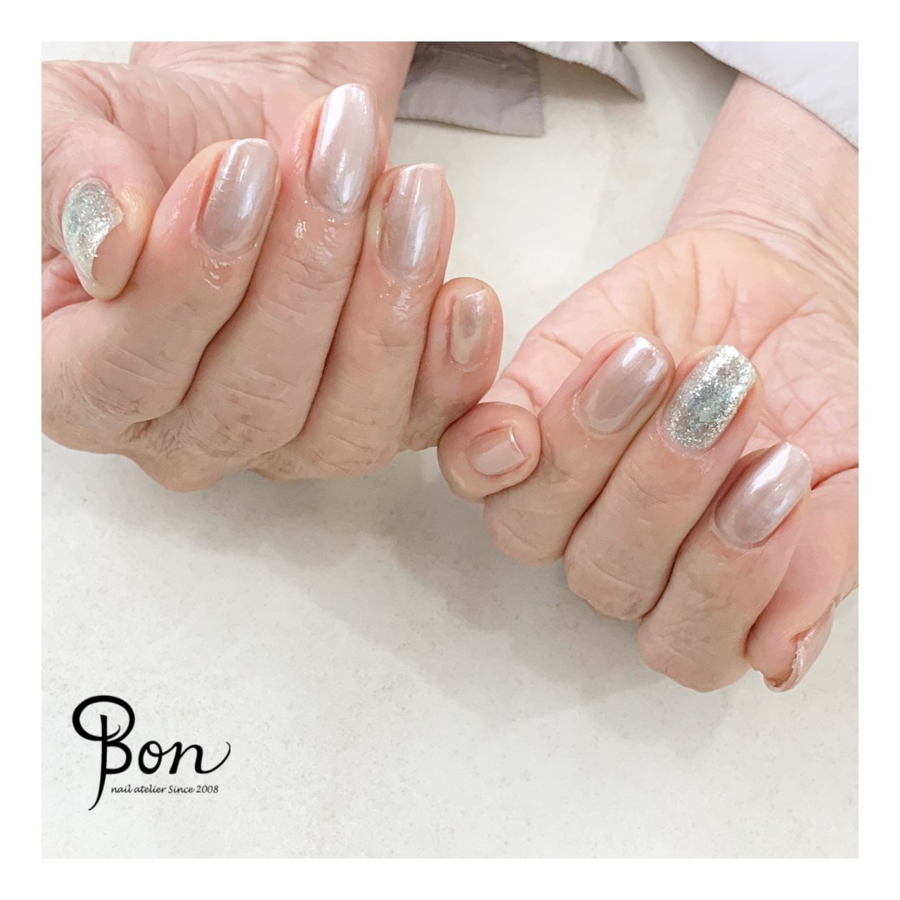 オフィス ブライダル パーティー デート ハンド Atelierbonのネイルデザイン No ネイルブック