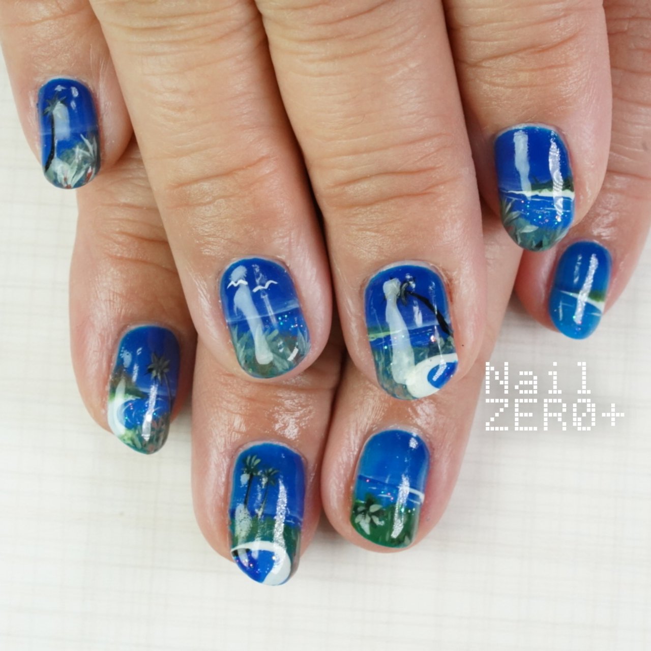 夏 海 リゾート 女子会 ハンド 塩見隼人 池袋 ネイルゼロプラスのネイルデザイン No ネイルブック