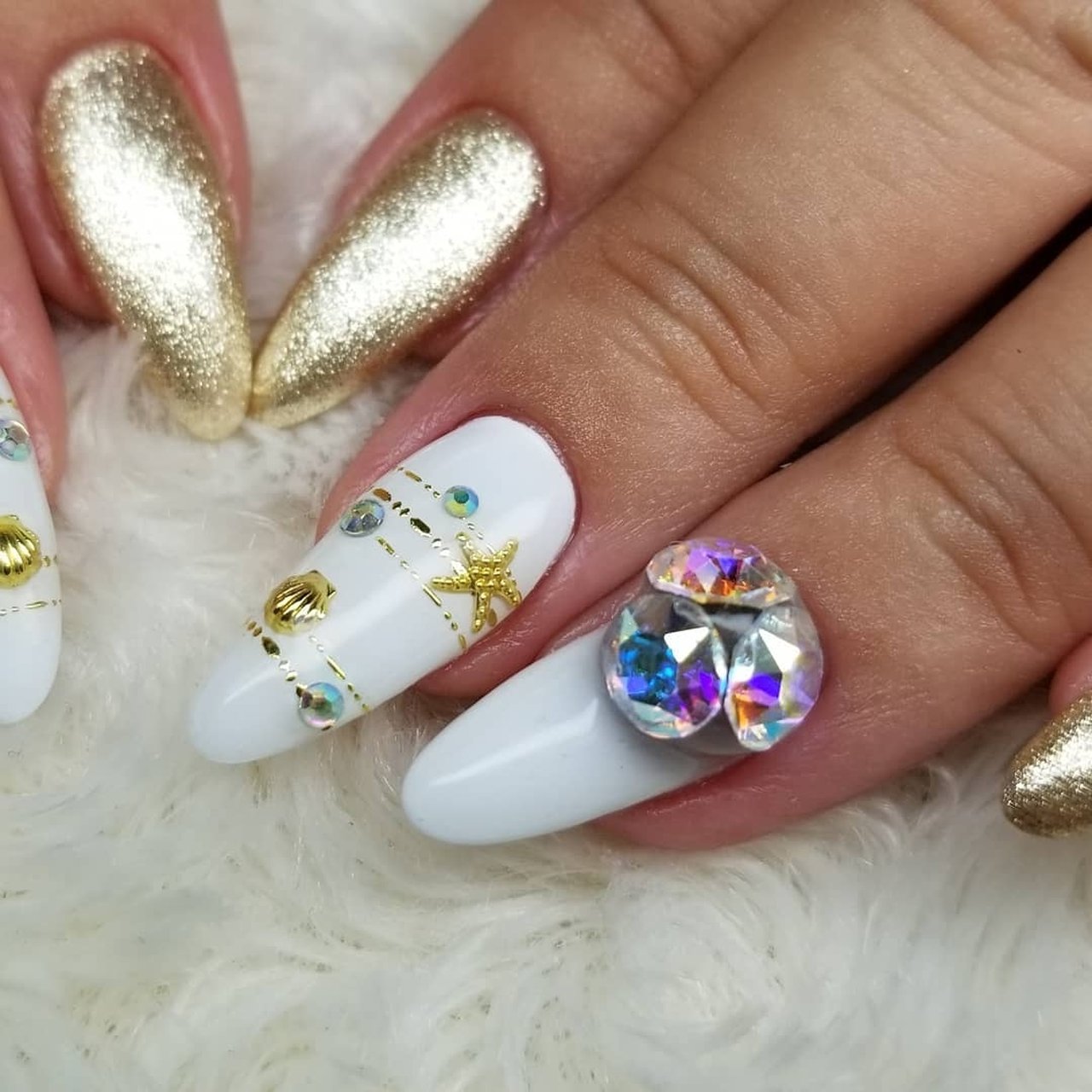 夏 ホワイト Cottnorose 0901のネイルデザイン No ネイルブック