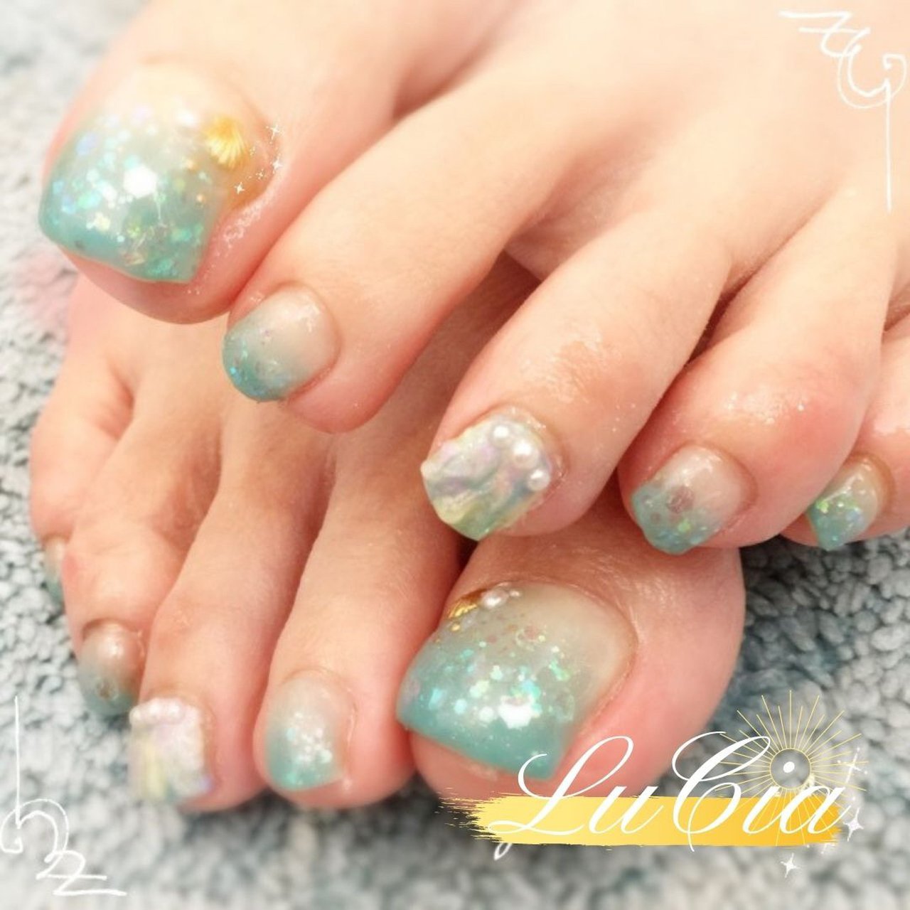 夏 海 リゾート デート フット Nailsalon Luciaのネイルデザイン No ネイルブック