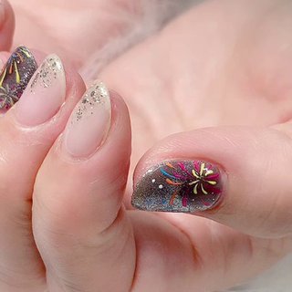 花火ネイルのネイルデザイン ネイルブック