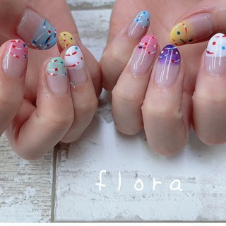 人気順 ヨーヨーネイルお祭りネイルのネイルデザイン ネイルブック