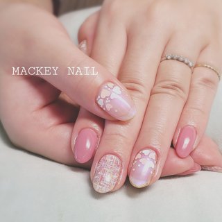 夏 ツイードのネイルデザイン ネイルブック
