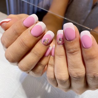 青みピンクのネイルデザイン ネイルブック