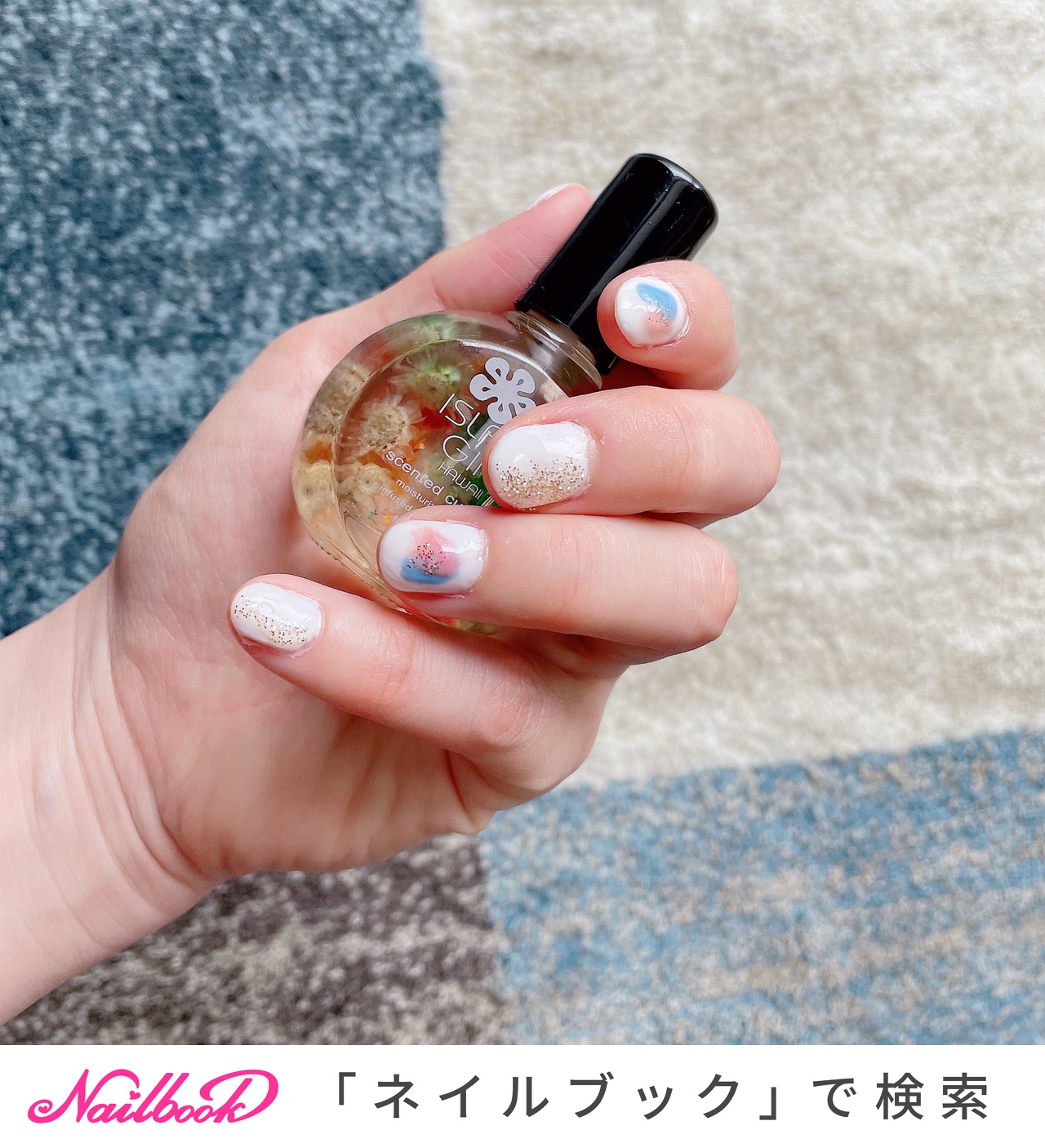 21年 新着順 ピンク ブルー セルフネイルのネイルデザイン ネイルブック