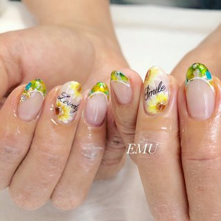 フレンチ マーブルのネイルデザイン ネイルブック