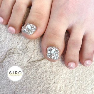 ラメ ピンク ストーン埋め尽くしのネイルデザイン ネイルブック