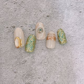 パーツネイルのネイルデザイン ネイルブック