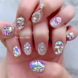 オールシーズン ラメ 派手ネイルのネイルデザイン ネイルブック