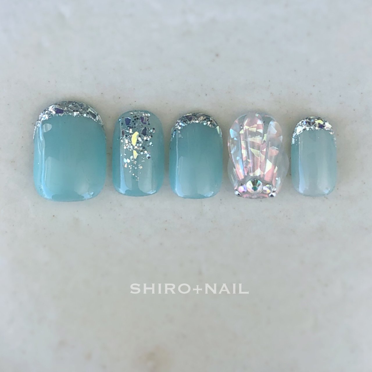 夏/冬/海/リゾート/クリア - SHIRO+NAILのネイルデザイン[No