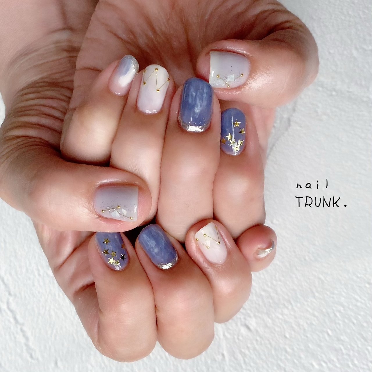 夏 ハンド 星 ミラー ワイヤー Nail Trunkのネイルデザイン No ネイルブック