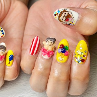 おさるのジョージのネイルデザイン ネイルブック