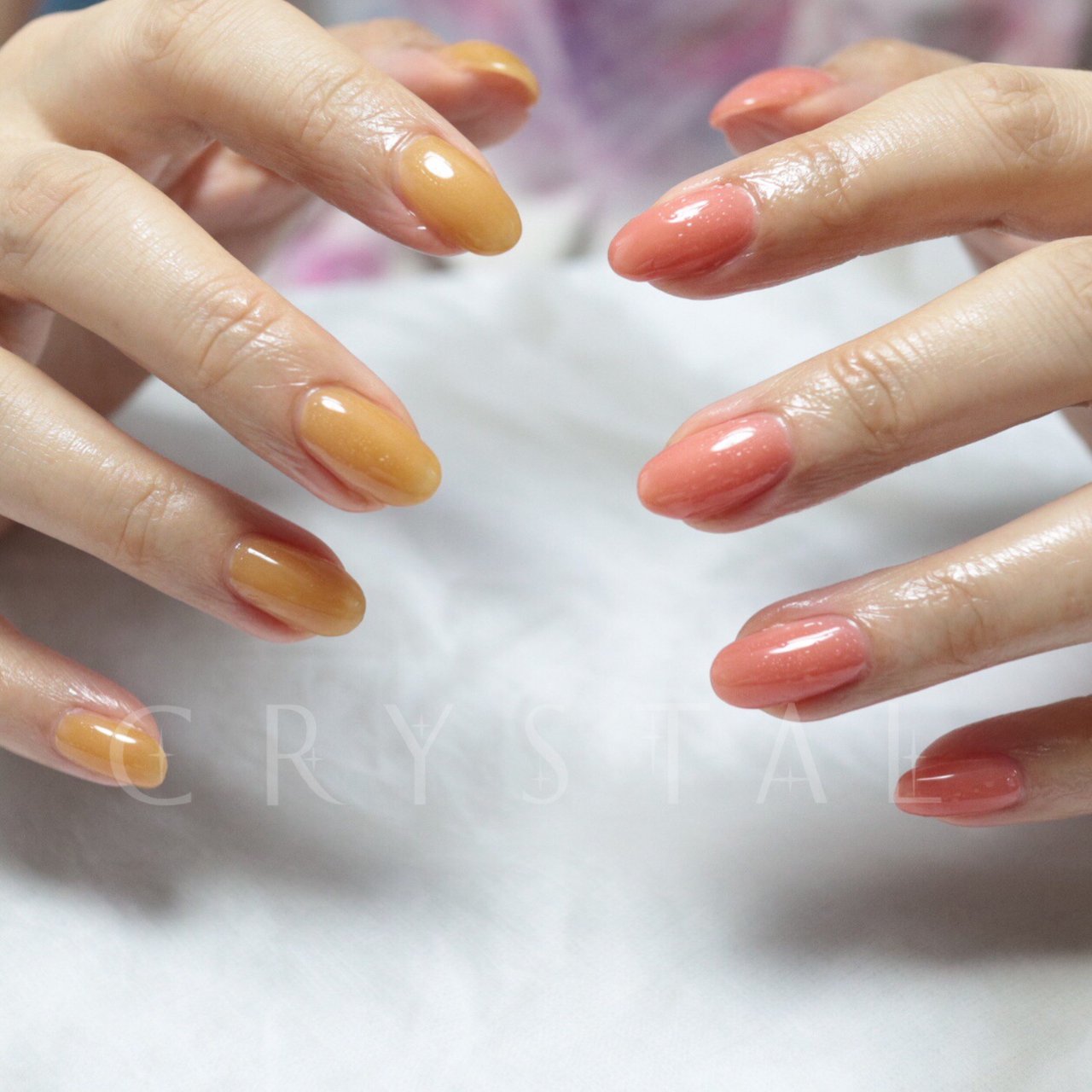 春 夏 オフィス ハンド シンプル Crystal クリスタル のネイルデザイン No ネイルブック