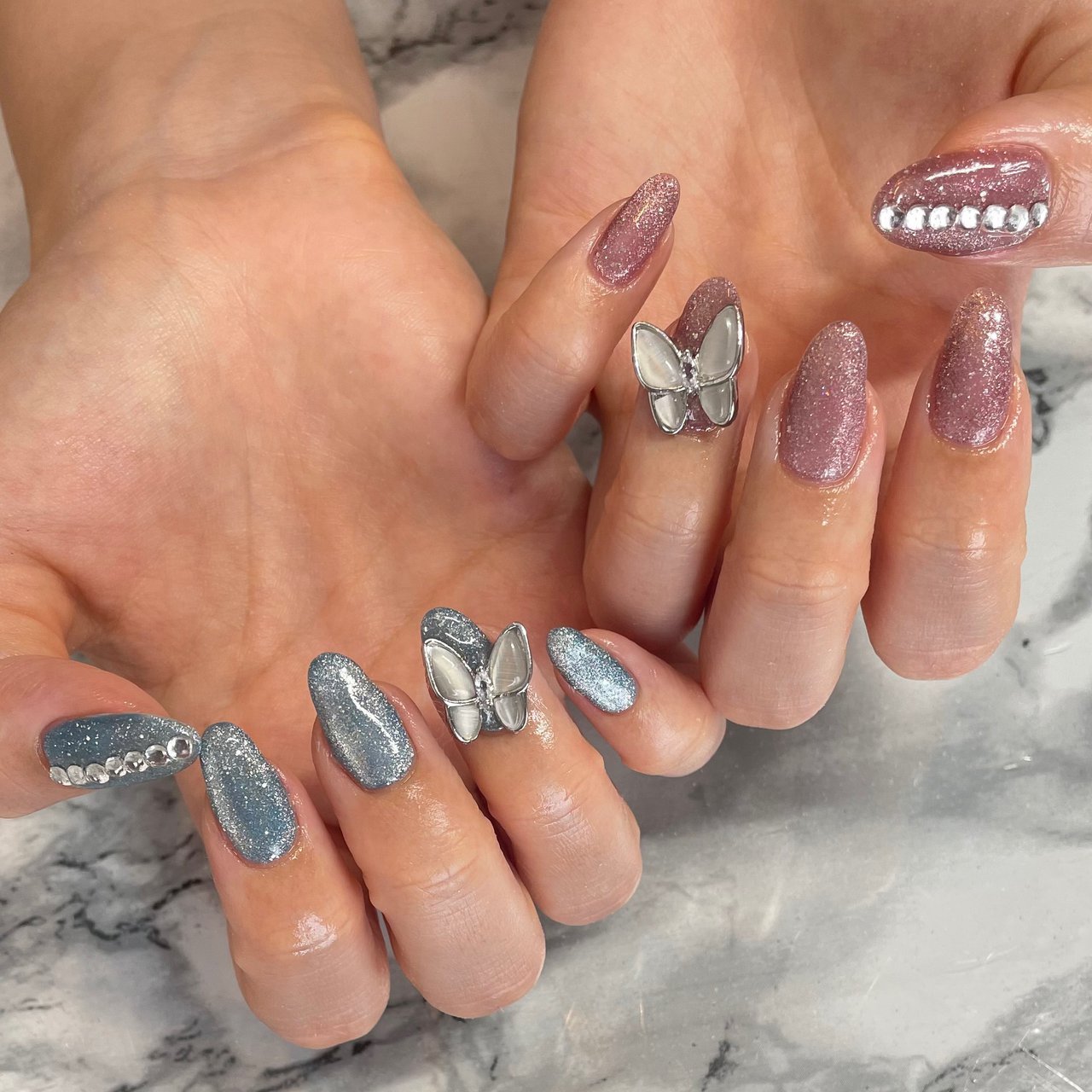 オールシーズン/ハンド/ビジュー/ラメ/ワンカラー - Gran nail kayaの