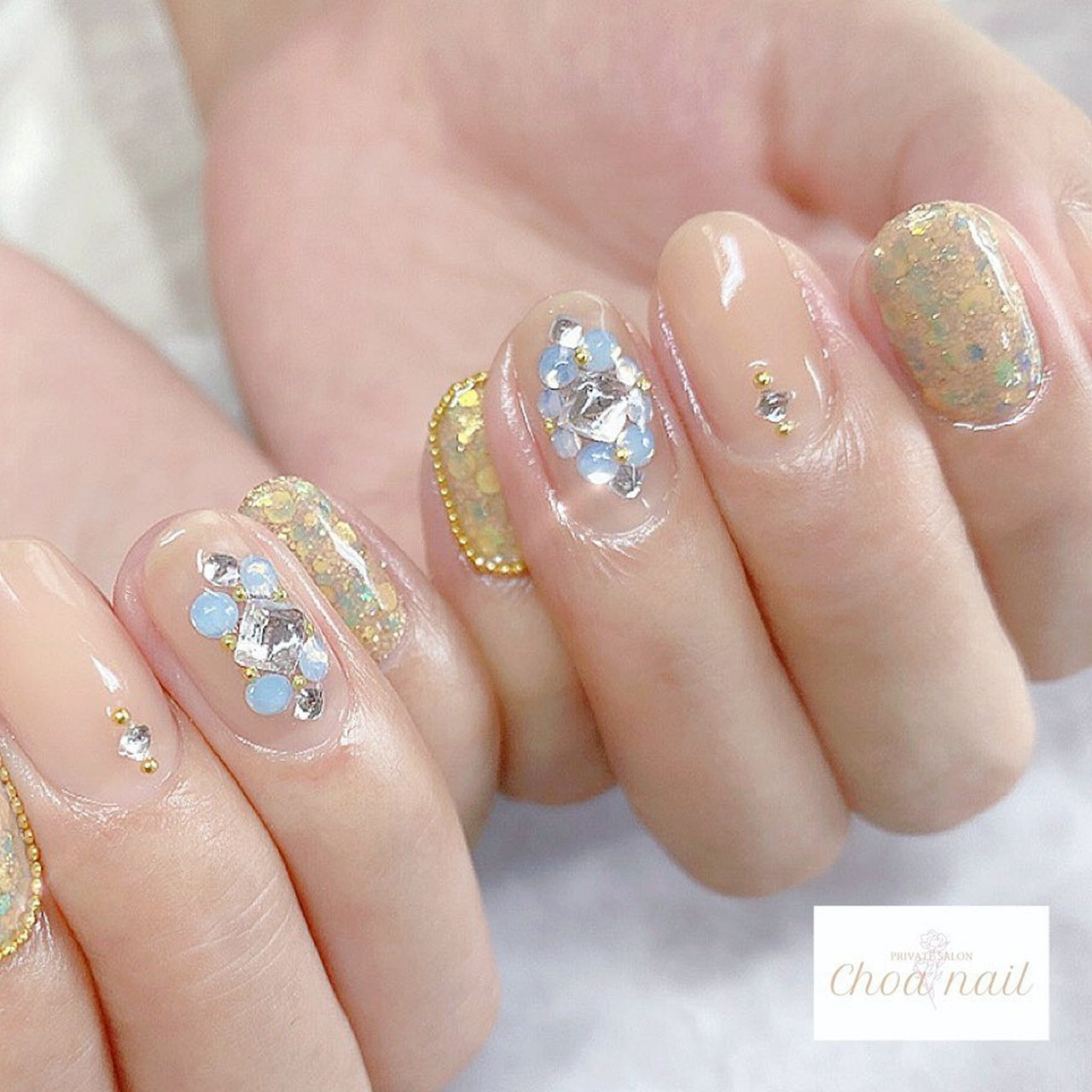 秋 オールシーズン パーティー 女子会 ハンド Choa Nail 蒲田の小さなおうちサロン Arisaのネイルデザイン No ネイルブック