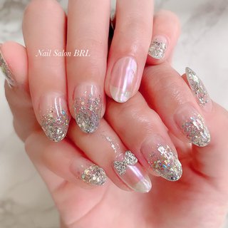 人気順 ブライダル 結婚式 ウェディング シフトパウダーネイルのネイルデザイン ネイルブック