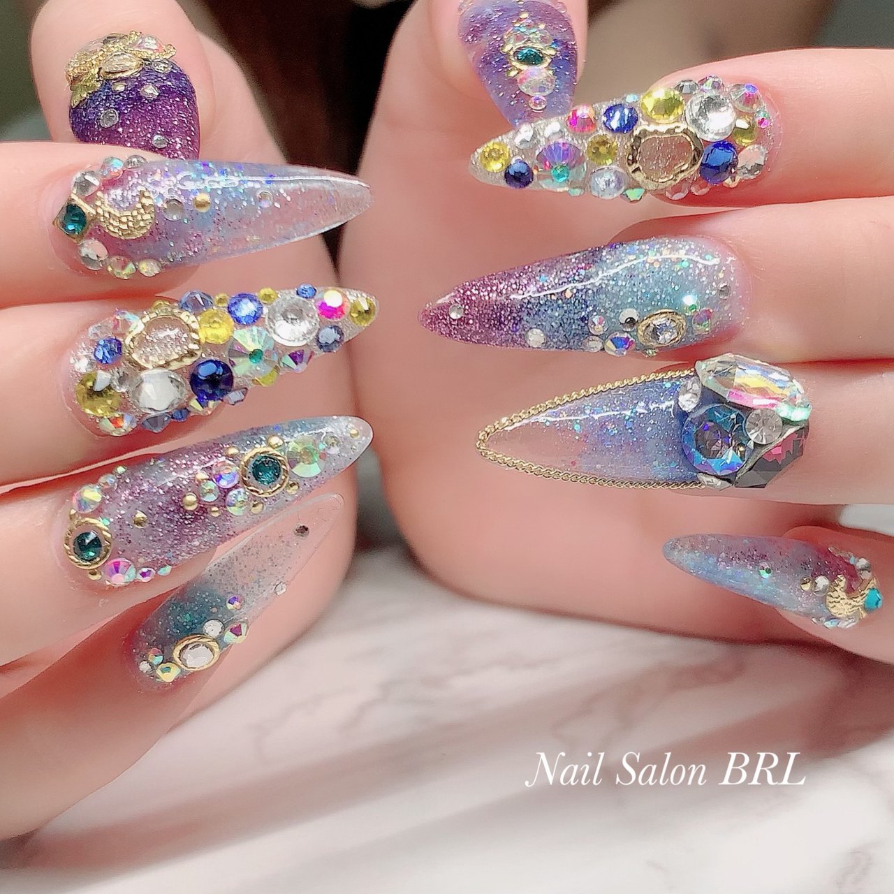 夏 オールシーズン 海 ライブ ハンド Nail Salon Brl ネイルサロン ベリル のネイルデザイン No 657 ネイルブック