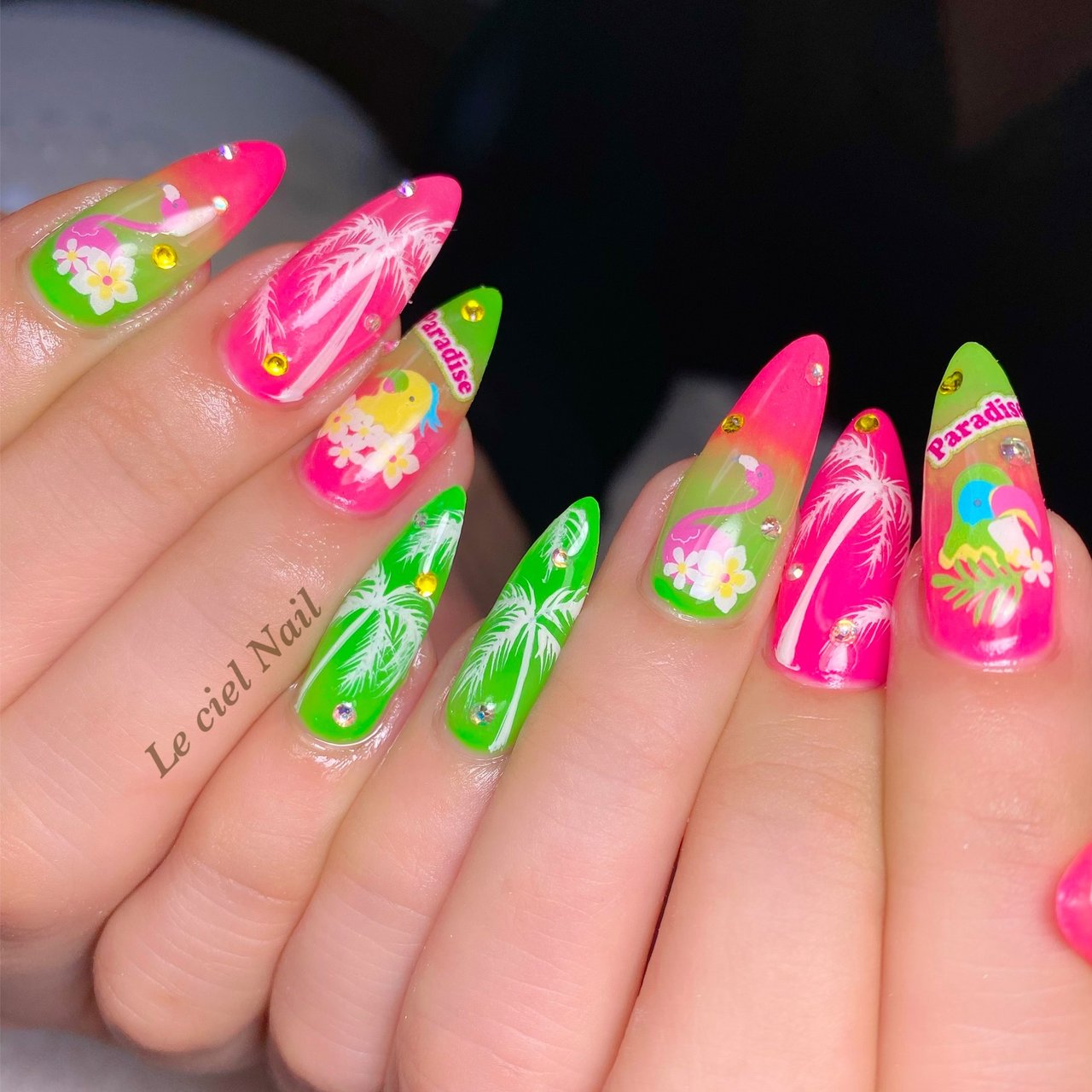 夏 海 リゾート 女子会 ハンド Lecielnailのネイルデザイン No ネイルブック