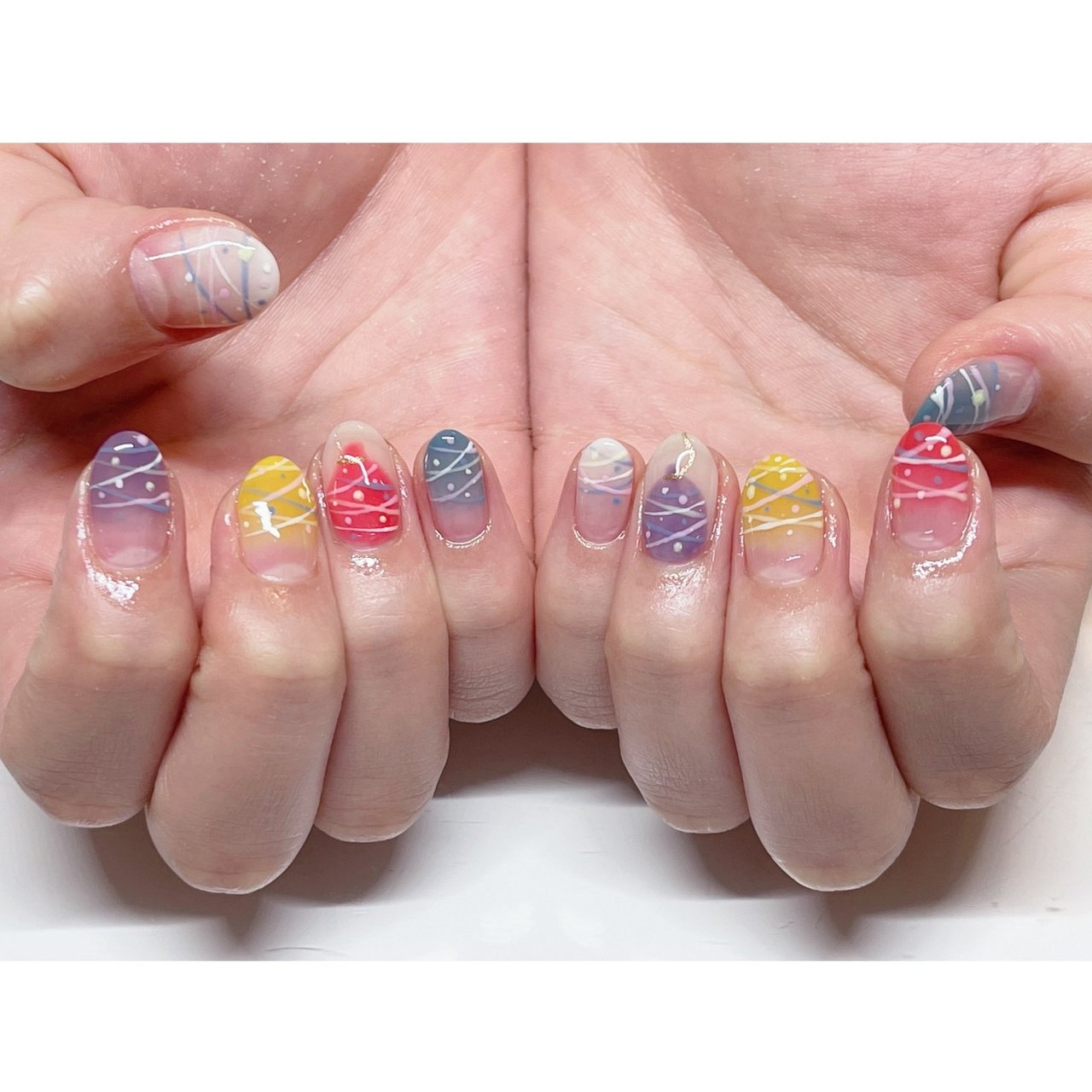 夏 ハンド のかちゃのネイルデザイン No ネイルブック