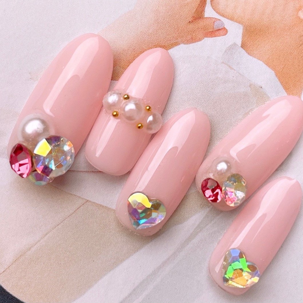 夏 秋 オールシーズン バレンタイン ハンド パラジェル登録店ネイルサロンforuのネイルデザイン No ネイルブック