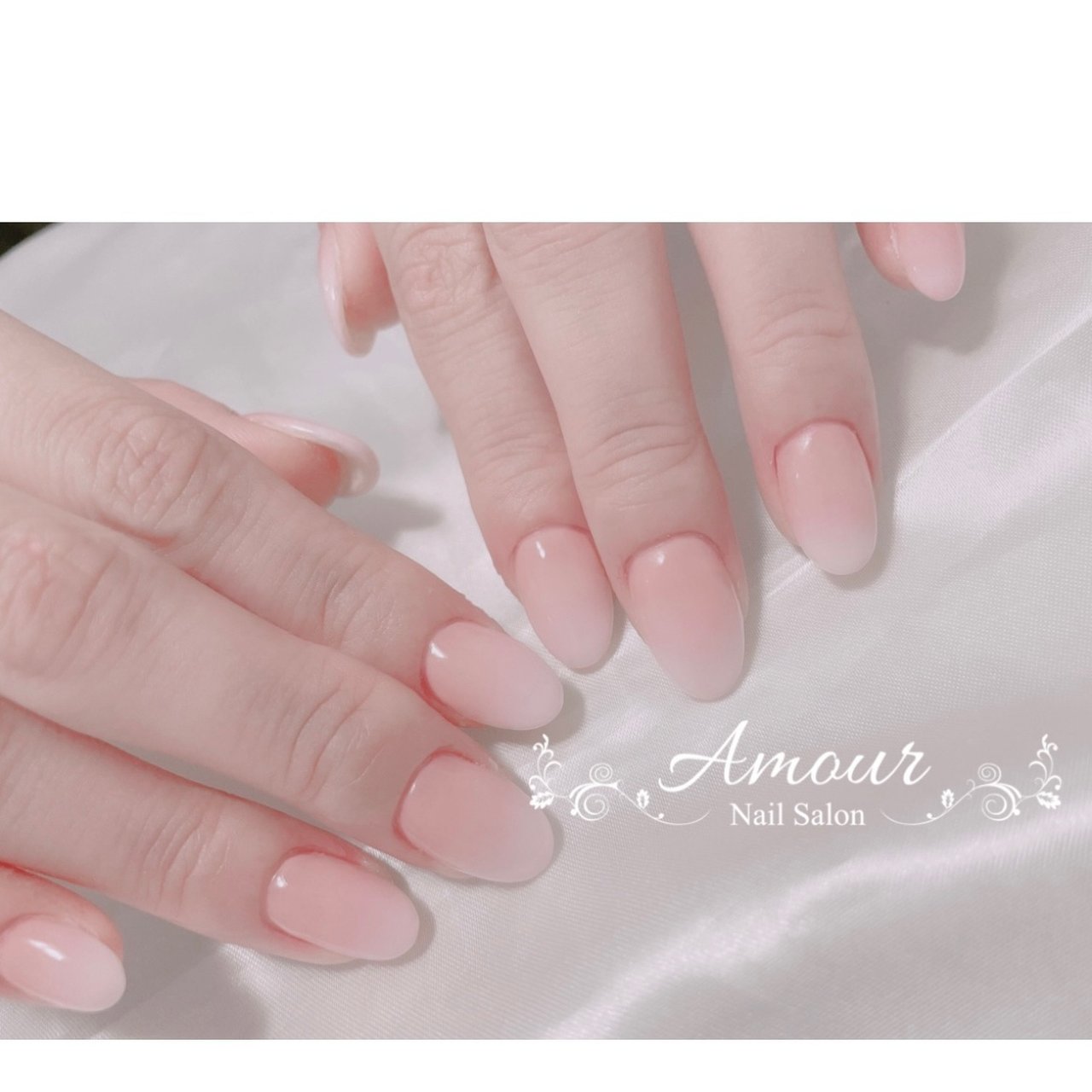 ハンド シンプル グラデーション ワンカラー ミディアム Nailsalon Amourのネイルデザイン No ネイルブック