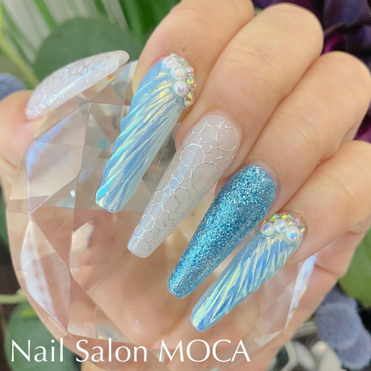 夏 海 リゾート 浴衣 ハンド Nail Salon Mocaのネイルデザイン No ネイルブック