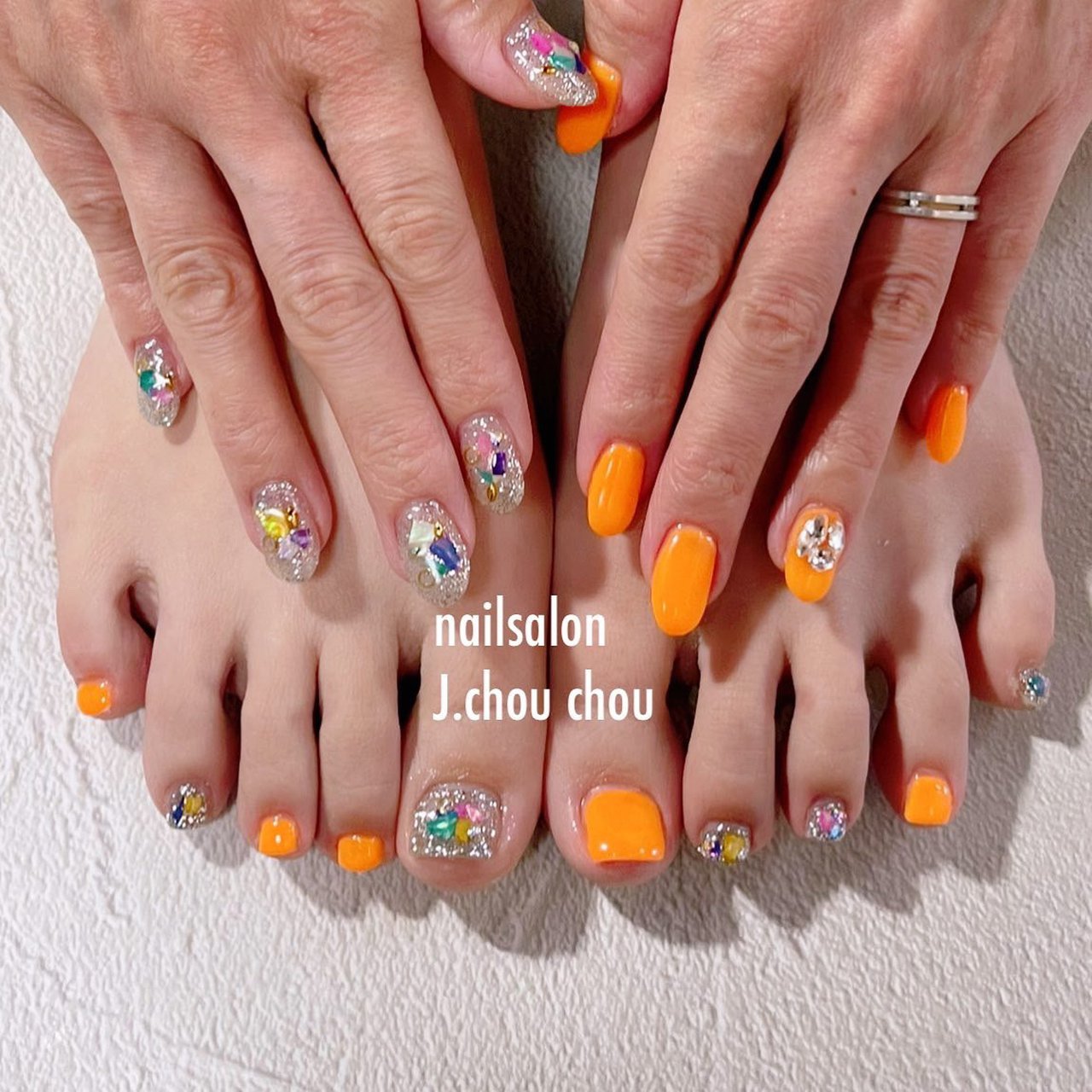 夏/海/リゾート/デート/ラメ - J.chou-chou.NAILのネイルデザイン[No