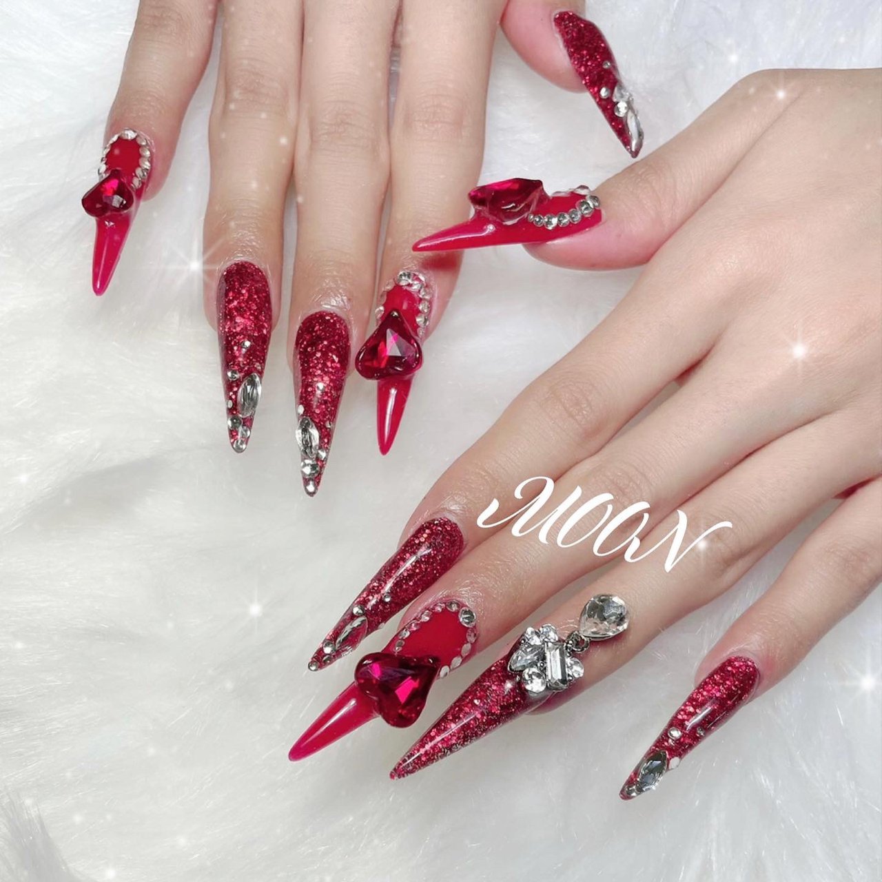 夏 秋 冬 バレンタイン ハンド Yumiのネイルデザイン No ネイルブック