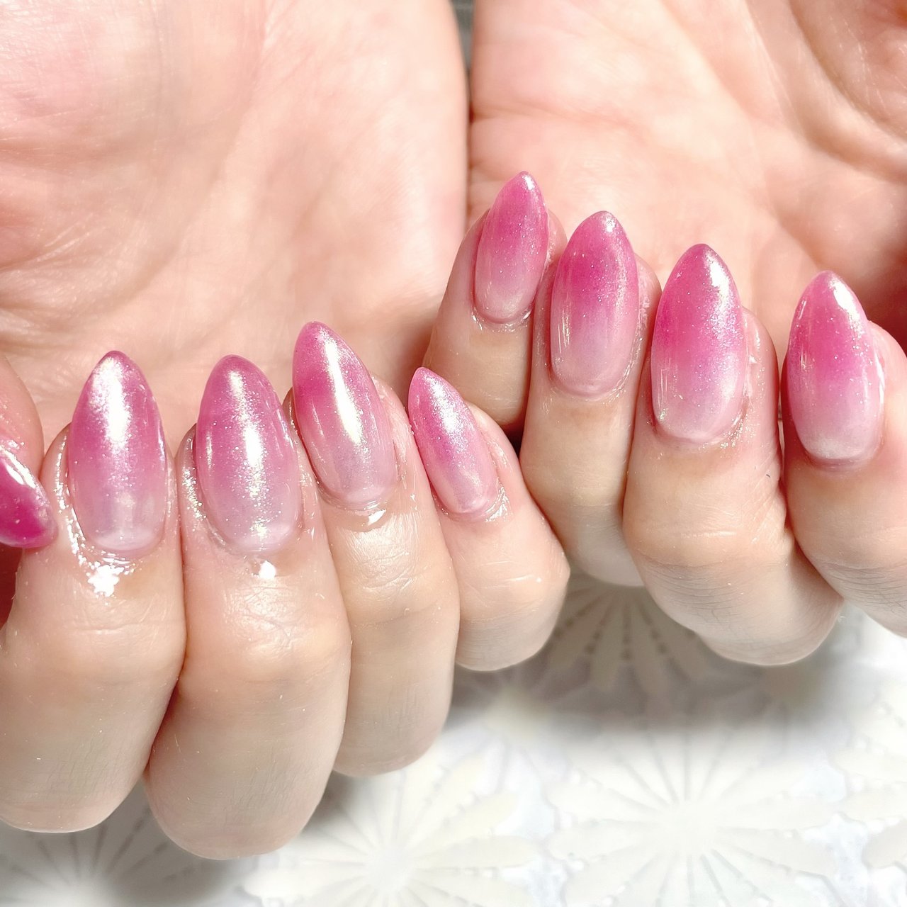 グラデーション オーロラ ピンク Only Nail 西船橋南口徒歩6分 のネイルデザイン No ネイルブック