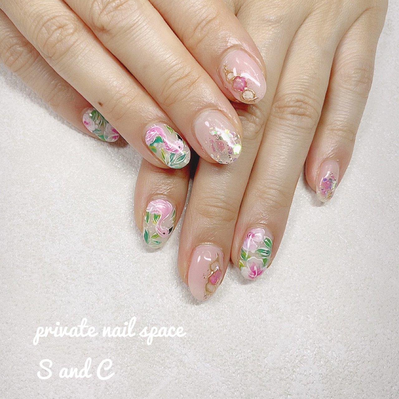 夏 旅行 海 リゾート ハンド Private Nail Space S And Cのネイルデザイン No ネイルブック