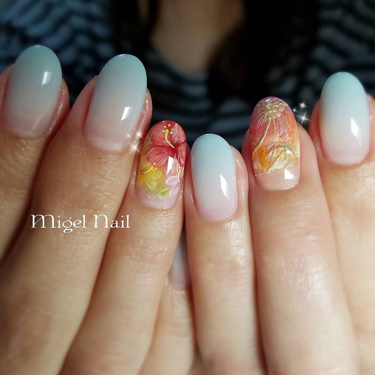 夏 海 リゾート ライブ ハンド Migel Nailのネイルデザイン No ネイルブック