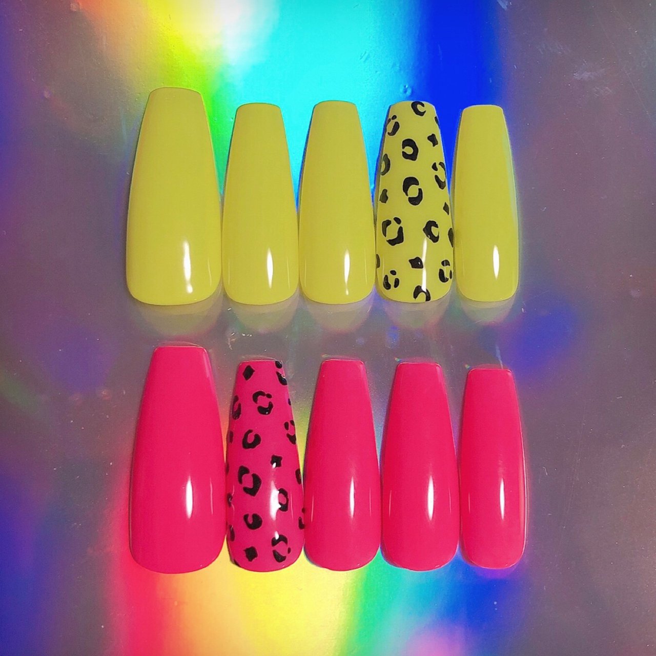 ハンド ワンカラー アニマル柄 ロング ピンク Suzu6のネイルデザイン No ネイルブック