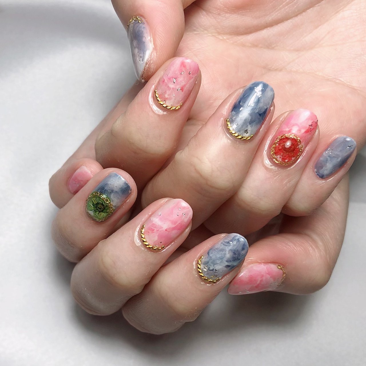 夏 パーティー 女子会 ハンド ビジュー Sugawara0107のネイルデザイン No ネイルブック