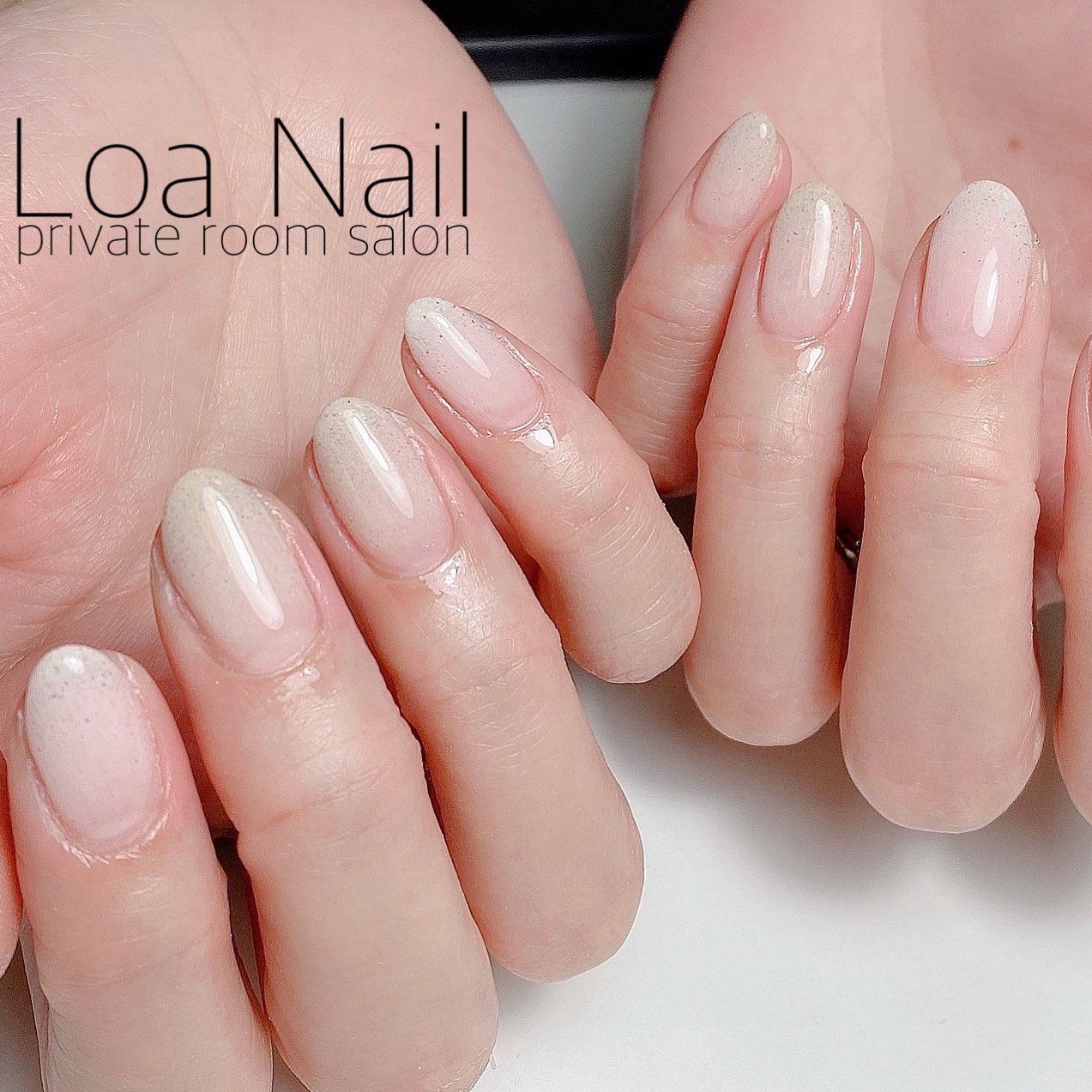 夏 シンプル グラデーション ホワイト ベージュ Loa Nailのネイルデザイン No ネイルブック