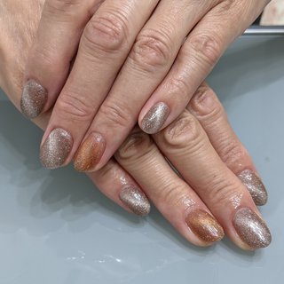 おすすめ順 マグネット グレージュ 自爪を削らないのネイルデザイン ネイルブック