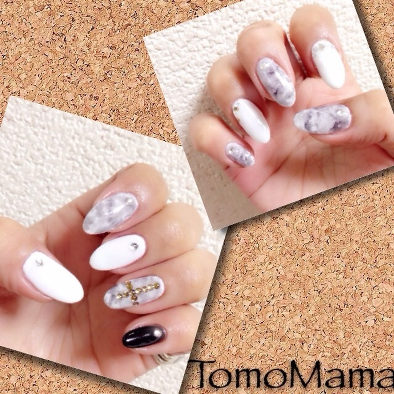 秋 ハンド タイダイ モノトーン ジェルネイル Tomomamaのネイルデザイン No ネイルブック