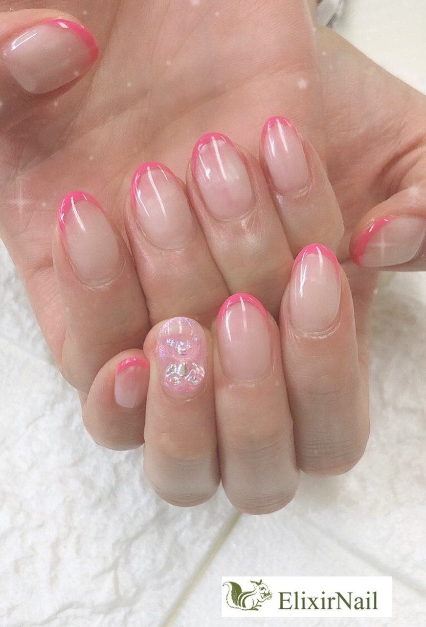 春 夏 秋 オールシーズン ハンド エリクサーネイルのネイルデザイン No ネイルブック