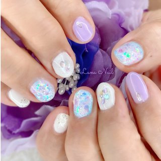 21年 新着順 春 ラベンダーのネイルデザイン ネイルブック