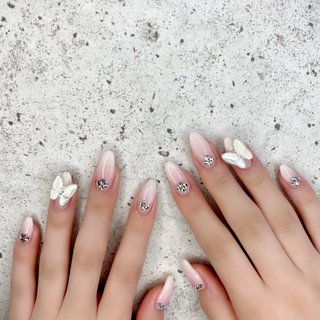 ダブルグラデーションのネイルデザイン ネイルブック
