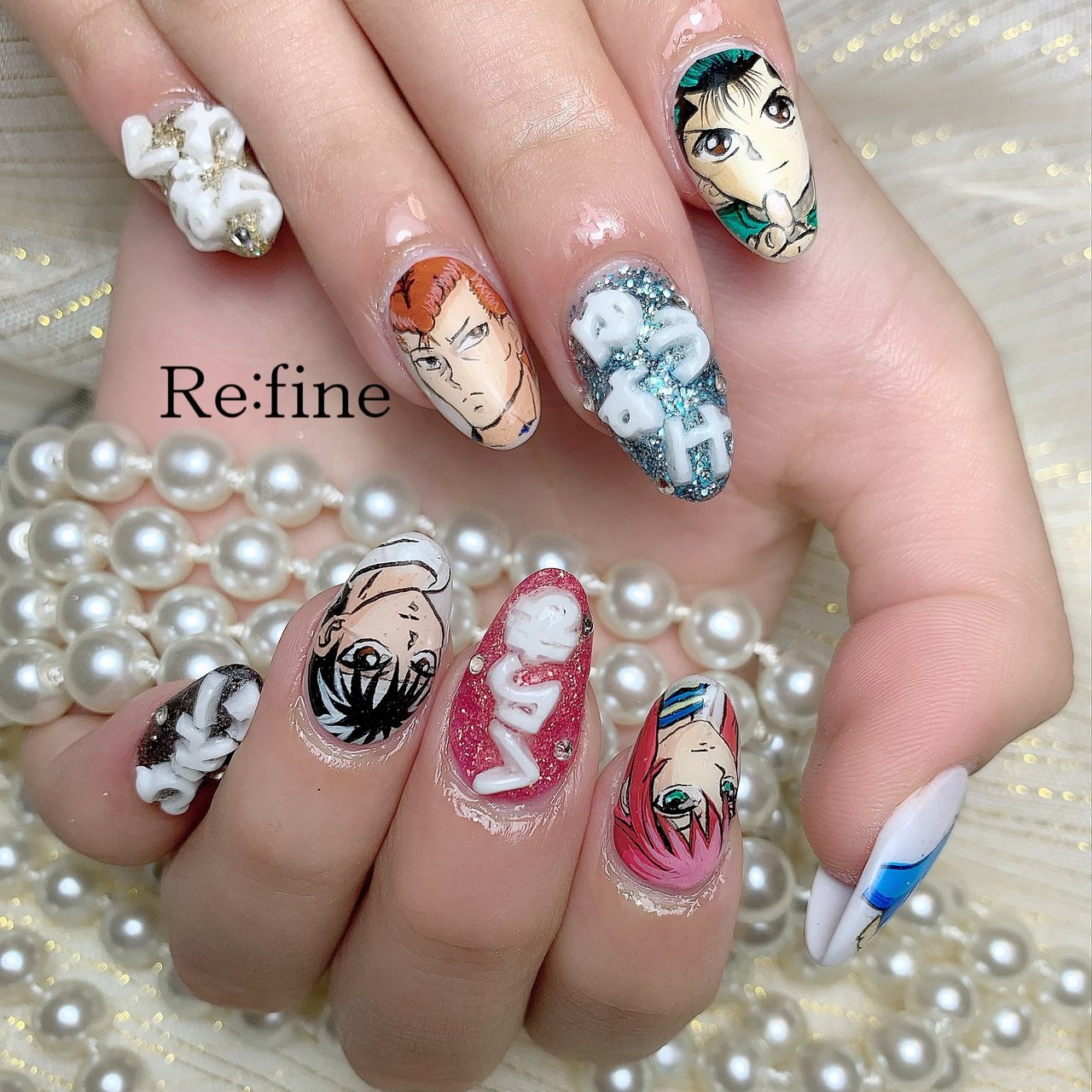 ハンド 痛ネイル スカルプチュア Re Fineのネイルデザイン No ネイルブック