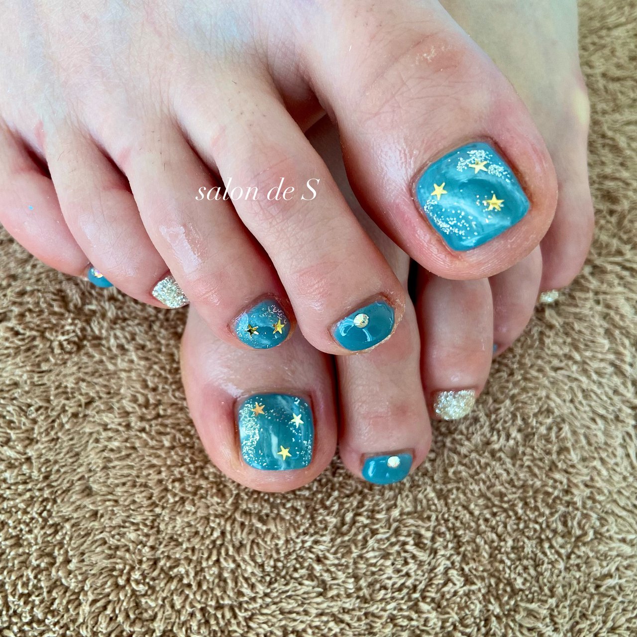 夏 秋 海 リゾート フット Salondesのネイルデザイン No ネイルブック