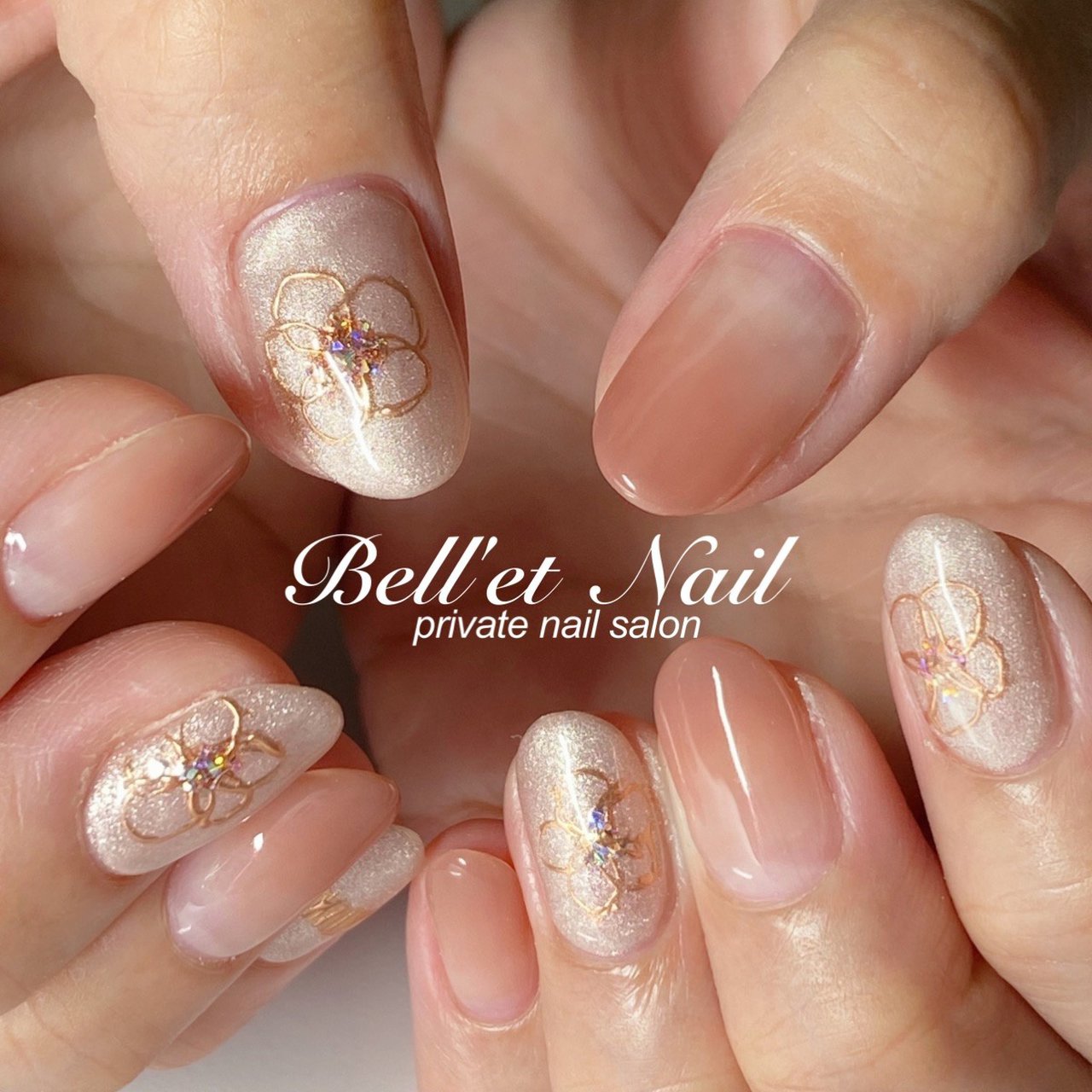 秋 ハンド シンプル グラデーション フラワー Bell Et Nail ネイリストayakoのネイルデザイン No ネイルブック