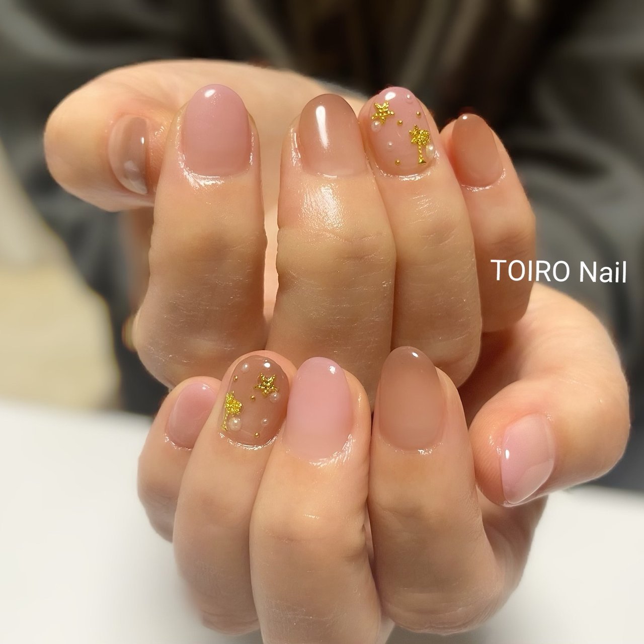夏 オフィス ハンド シンプル グラデーション Toiro Nailのネイルデザイン No ネイルブック