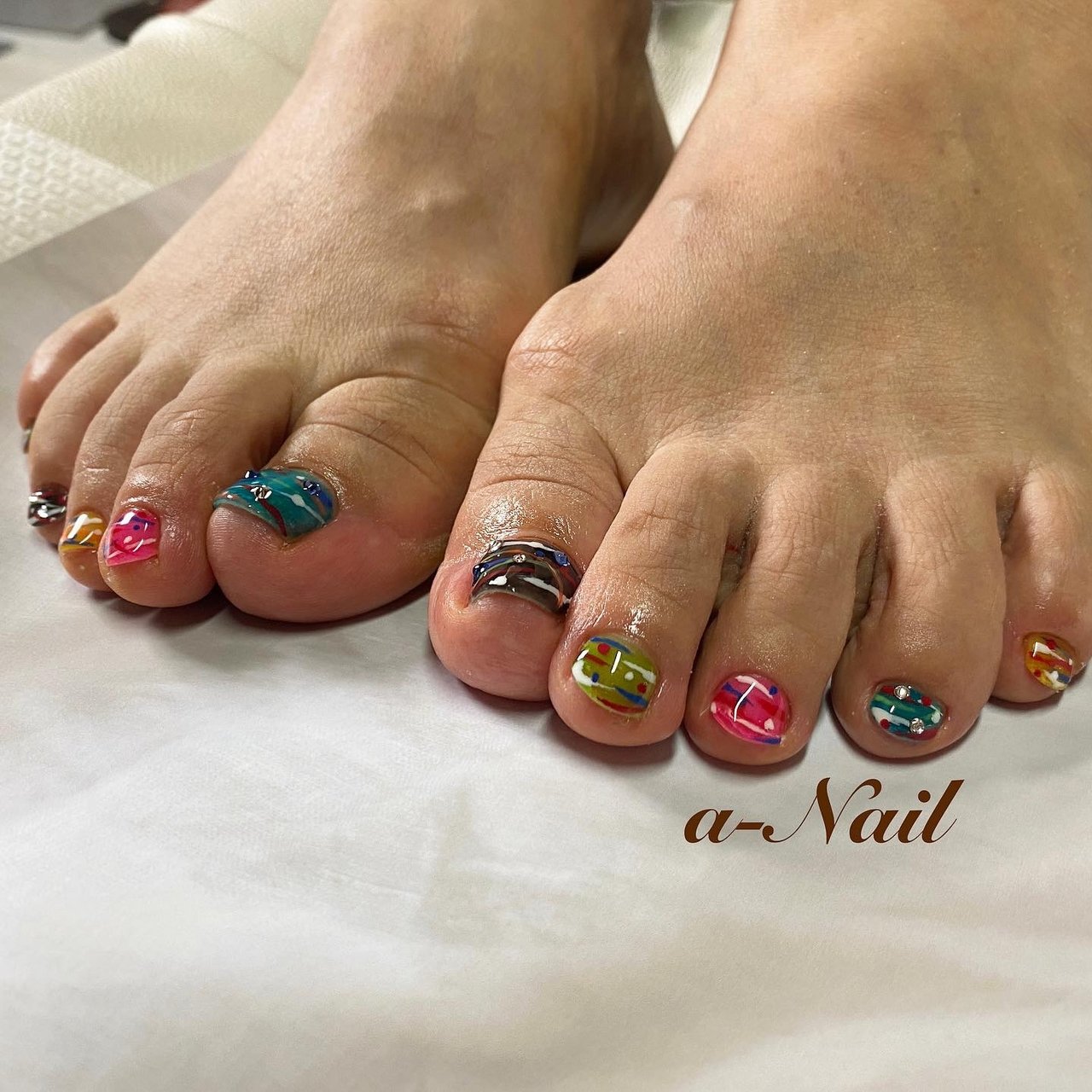 夏/海/リゾート/浴衣/フット - a-Nail AyanoMatsuuraのネイルデザイン