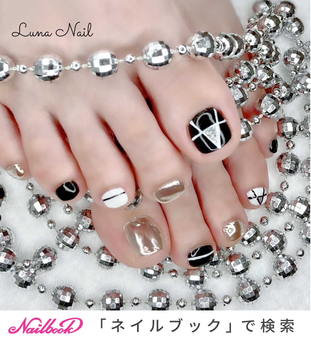 ショート かっこいいのネイルデザイン ネイルブック