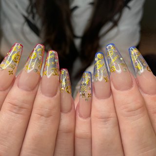 旅行 ブランド柄 スカルプチュアのネイルデザイン ネイルブック