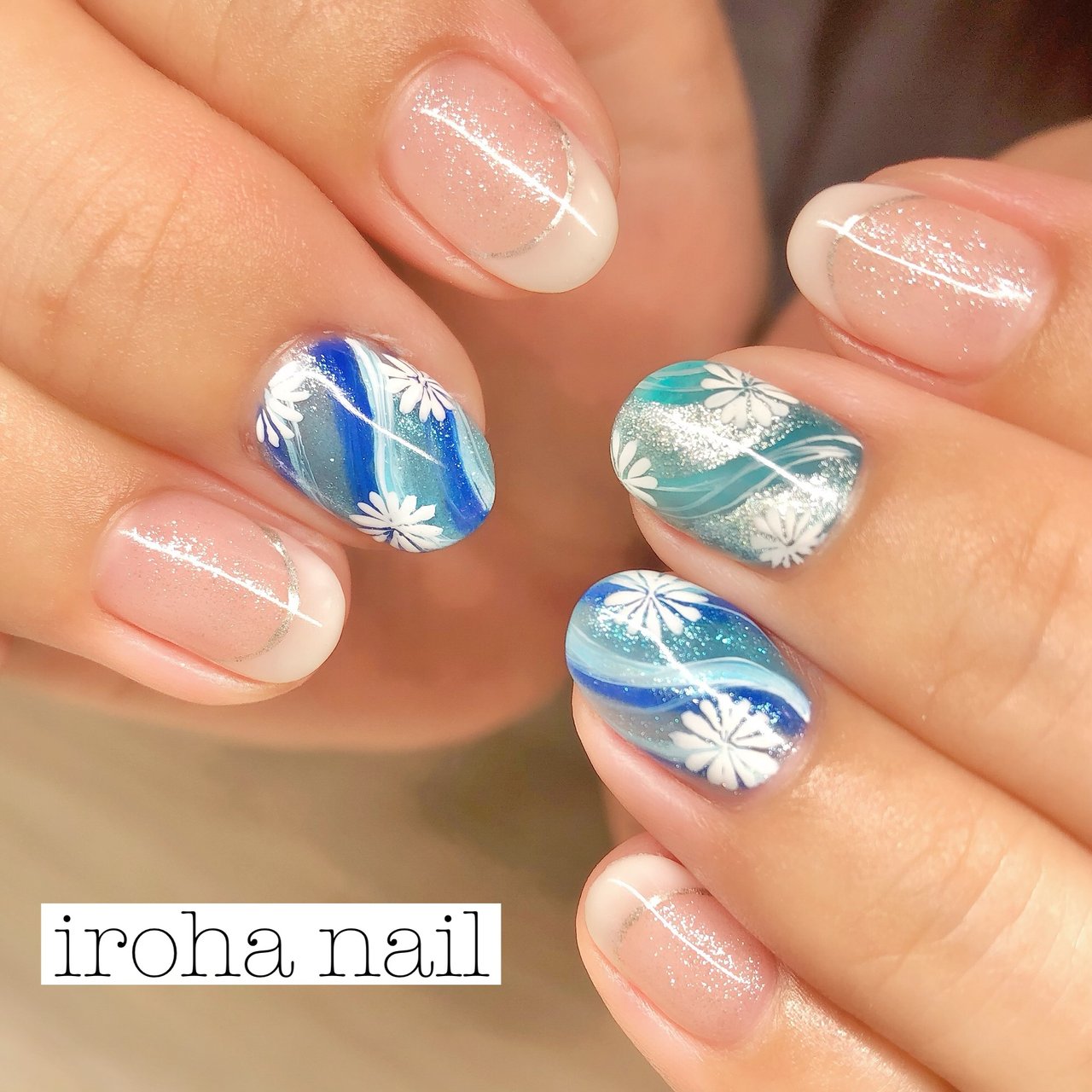 夏 海 リゾート 浴衣 ハンド Iroha Nail Neのネイルデザイン No ネイルブック