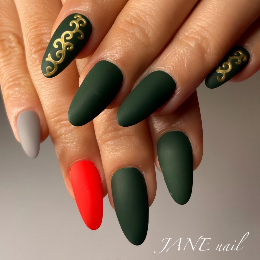 夏 秋 浴衣 ハロウィン ハンド ネイル フットケア専門サロン Janeのネイルデザイン No ネイルブック