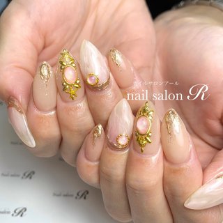 ミルキーピンクベージュネイルのネイルデザイン ネイルブック